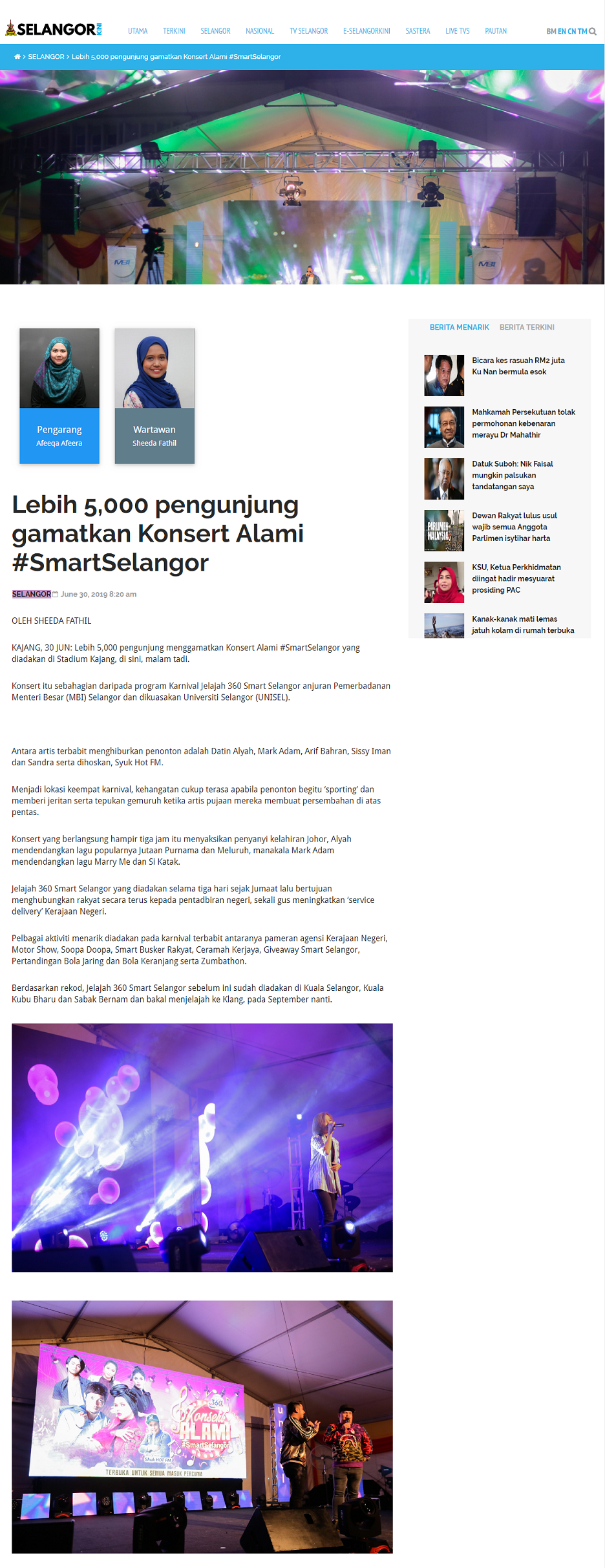 Selangor Kini (Online) 30 Jun 2019