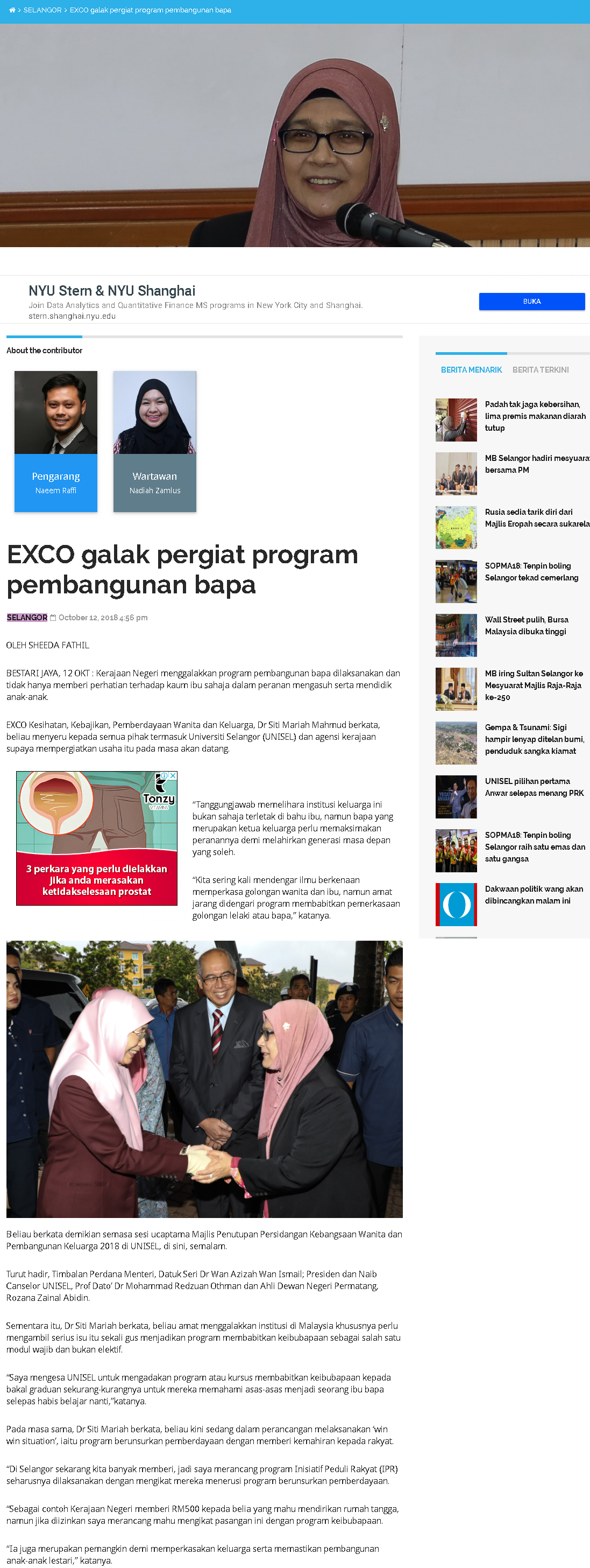 Selangor Kini Online - 12 Oktober 2018