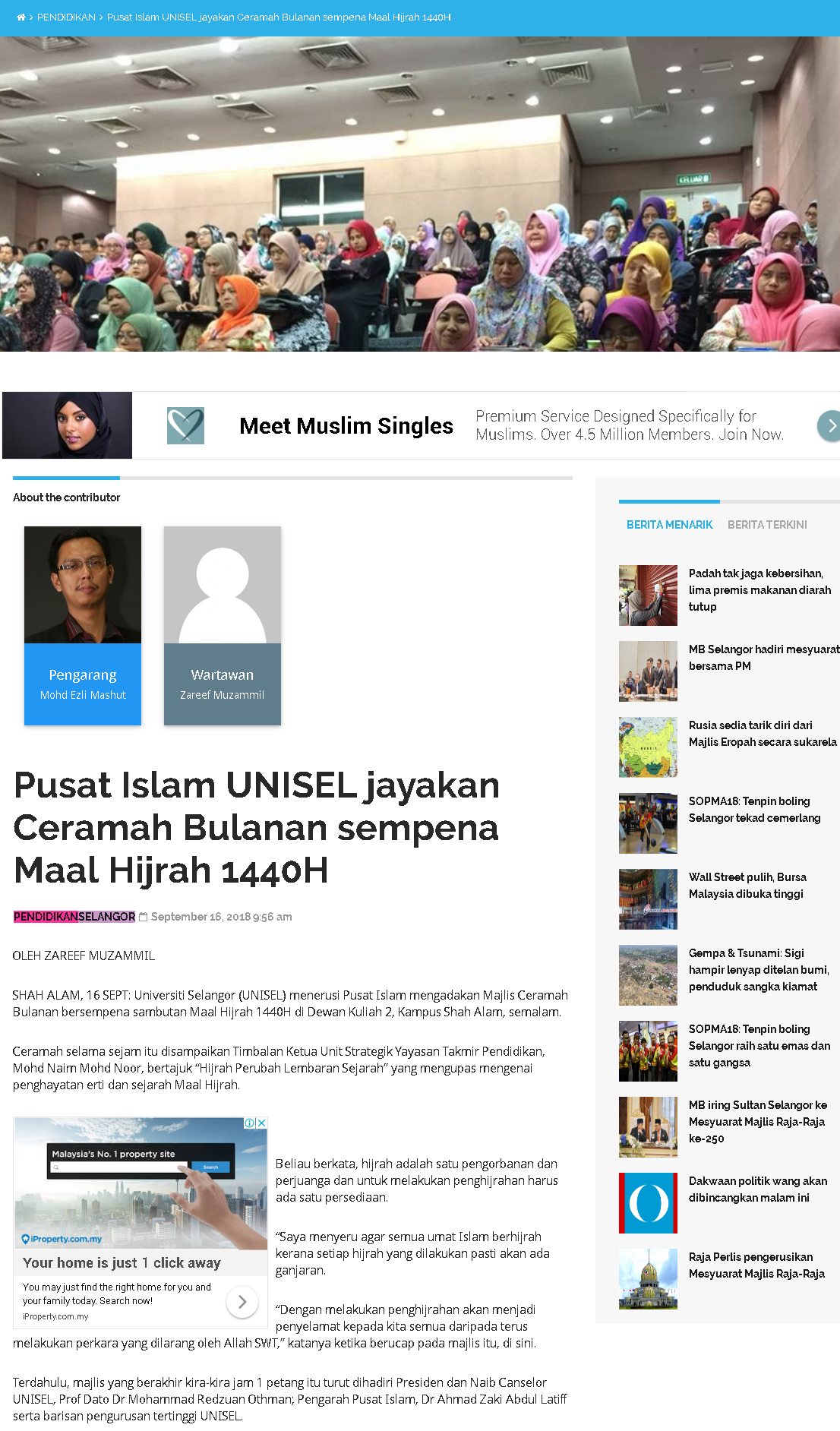 Selangor Kini Online - 16 September 2018