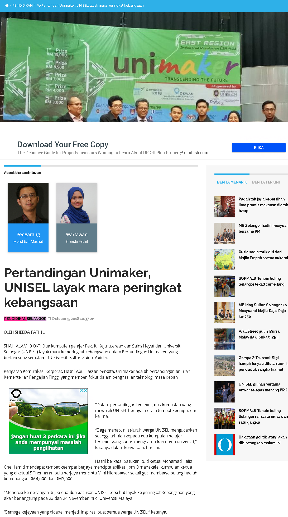 Selangor Kini Online - 9 Oktober 2018